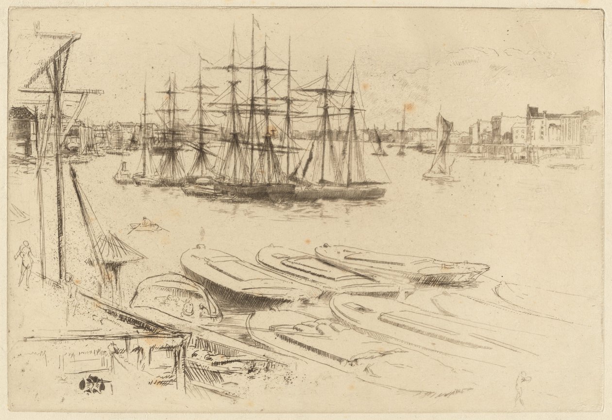 Büyük Havuz, c. 1879. by James Abbott McNeill Whistler
