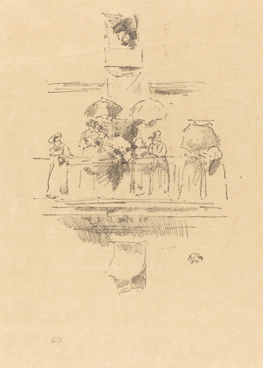 Küçük Balkon, 1894. by James Abbott McNeill Whistler