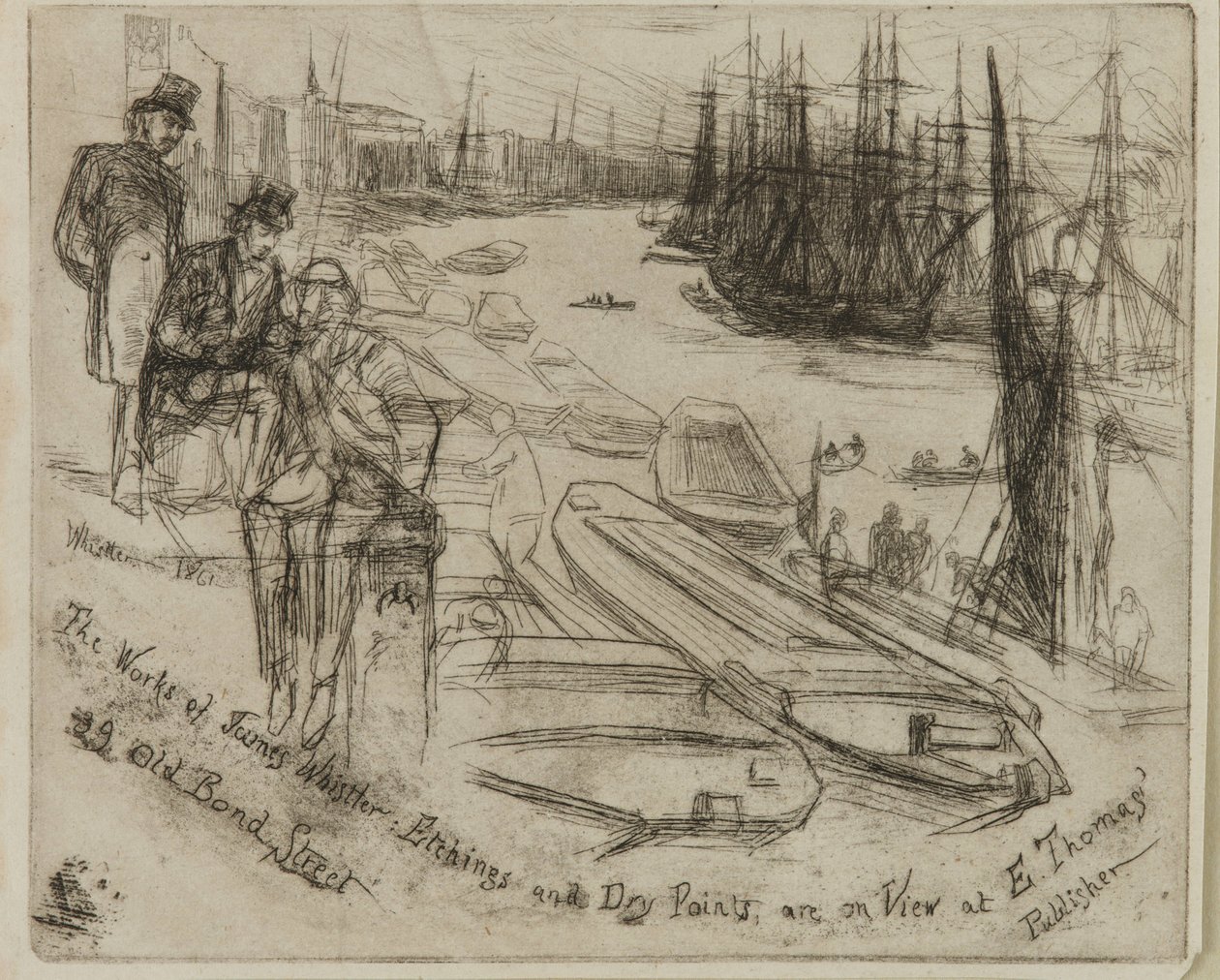 Küçük Havuz, 1861. by James Abbott McNeill Whistler