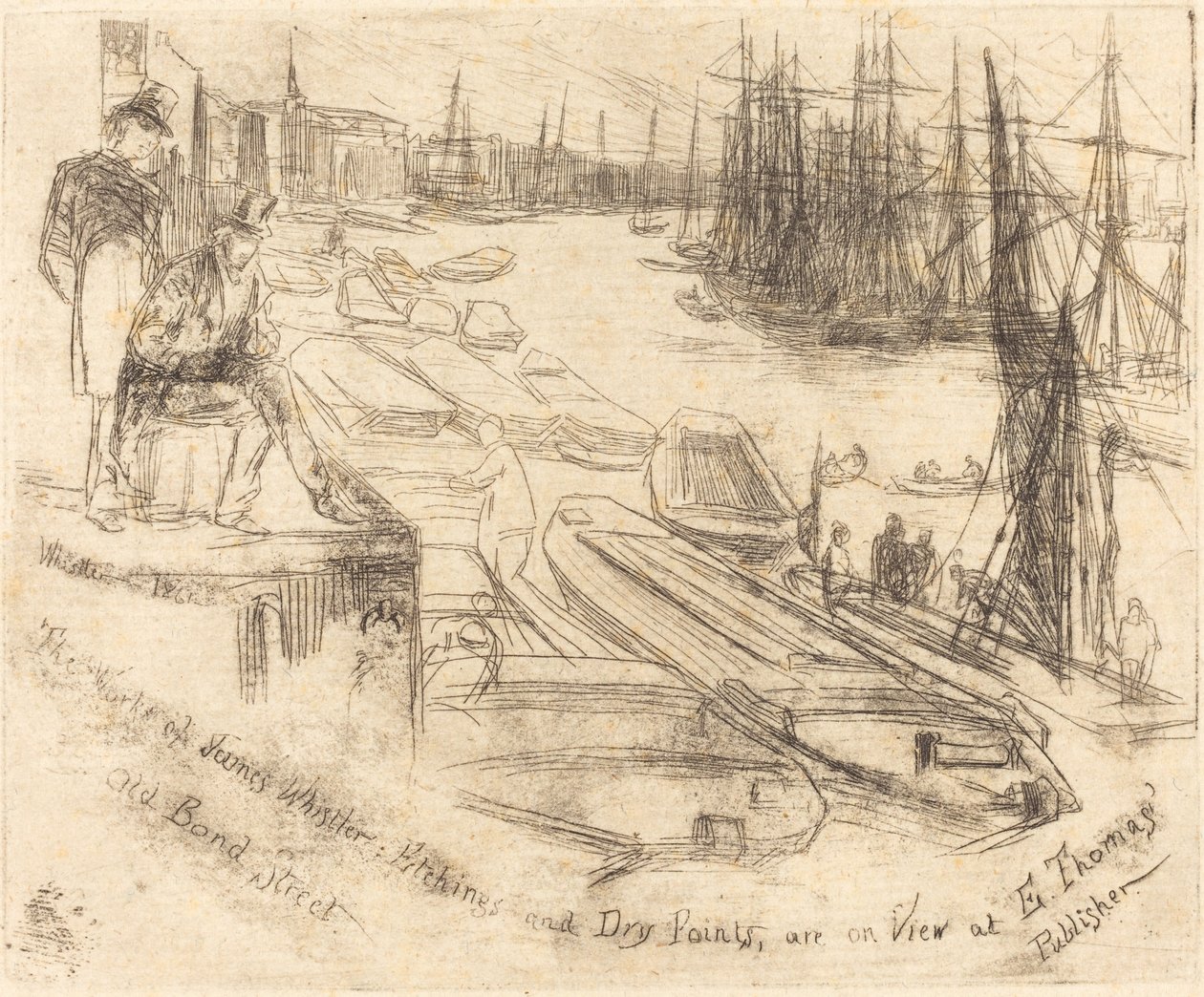 Küçük Havuz, 1861. by James Abbott McNeill Whistler
