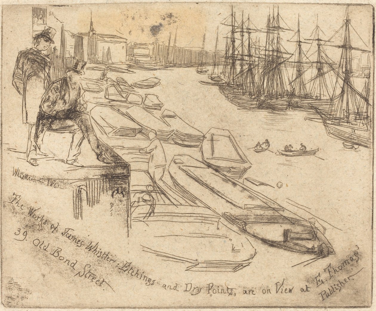 Küçük Havuz, 1861. by James Abbott McNeill Whistler