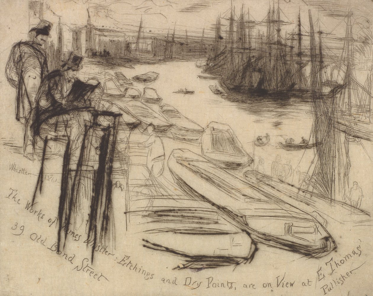 Küçük Havuz, 1861. by James Abbott McNeill Whistler
