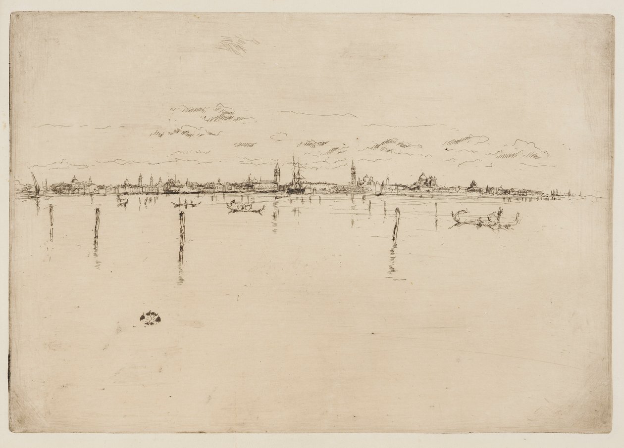 Küçük Venedik, 1879-1880. by James Abbott McNeill Whistler