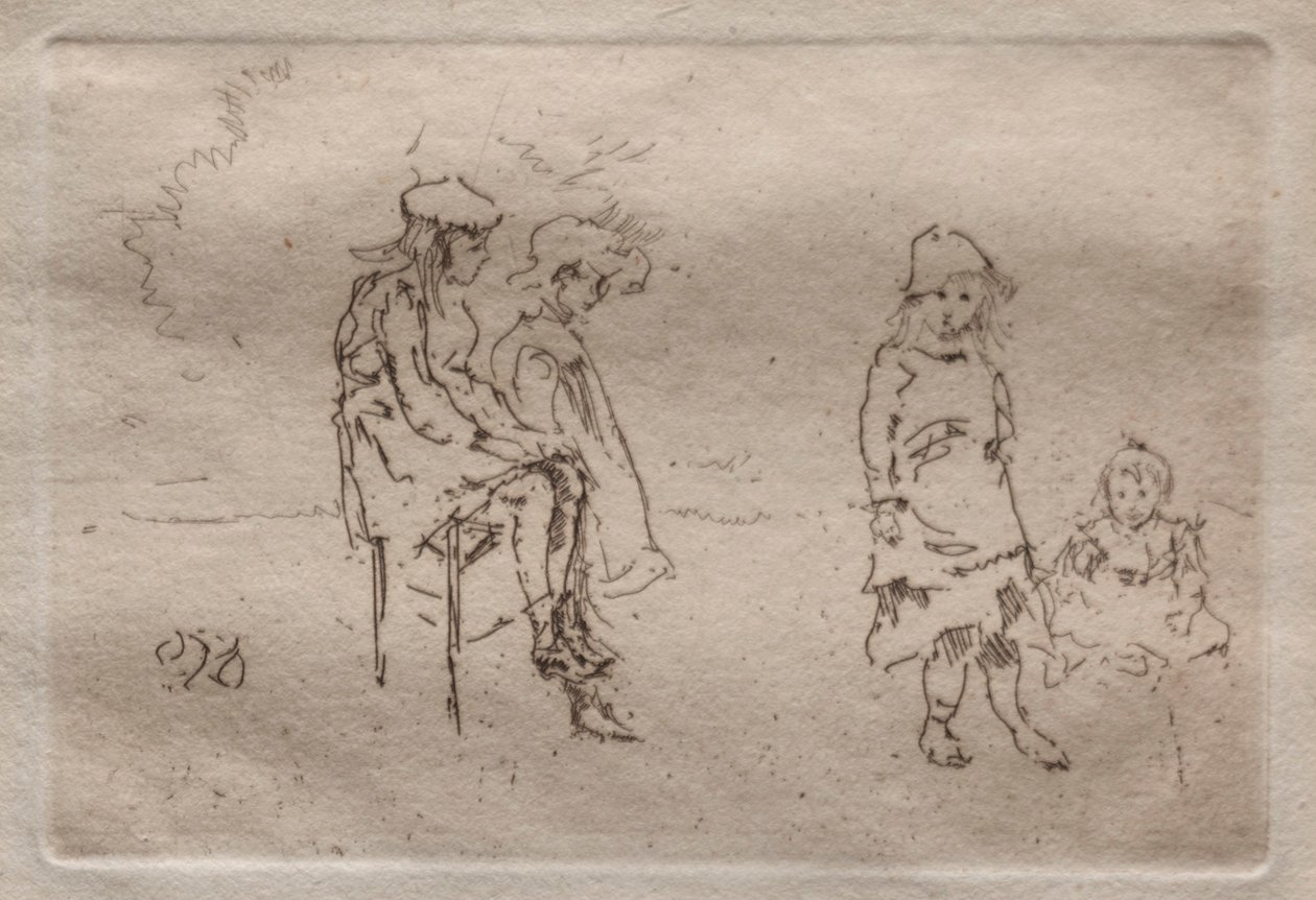 Menpes Çocukları. by James Abbott McNeill Whistler