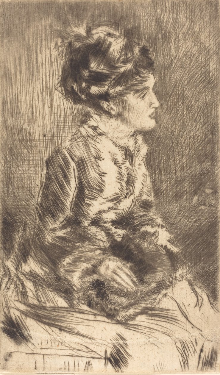 Muff, c. 1873. by James Abbott McNeill Whistler