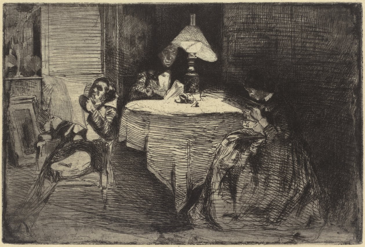 Müzik Odası, 1858. by James Abbott McNeill Whistler
