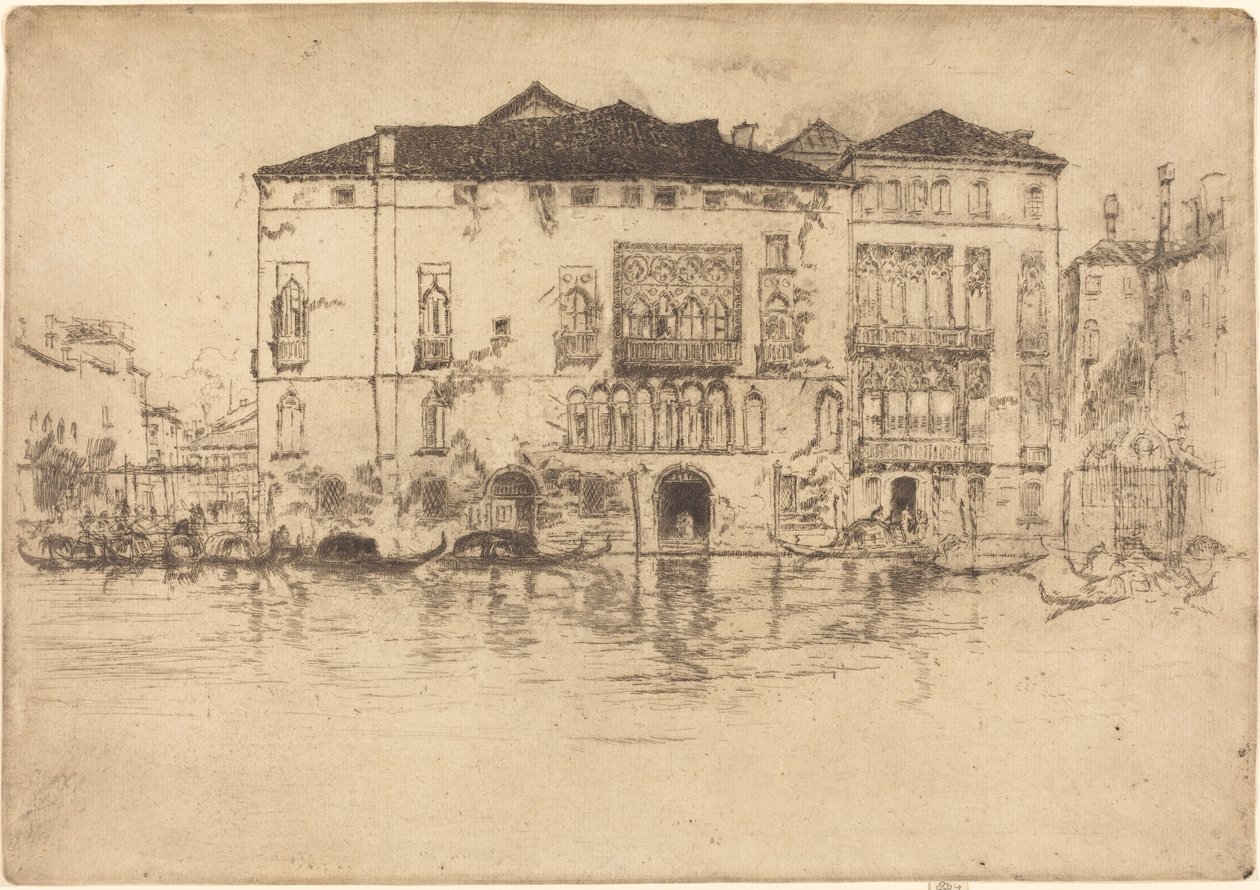 Saraylar, 1880. by James Abbott McNeill Whistler
