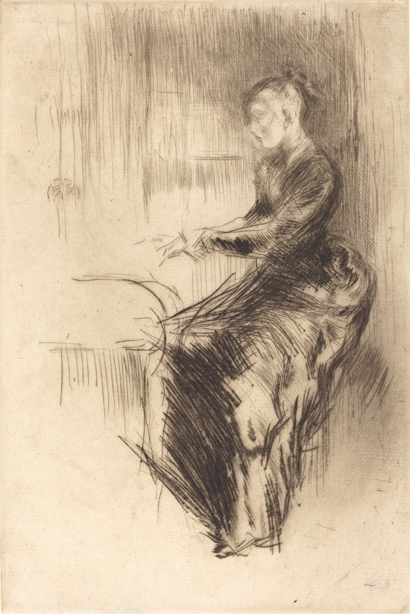 Piyano, 1875. by James Abbott McNeill Whistler