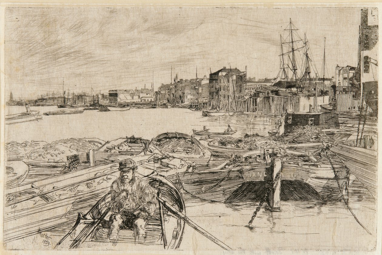 Havuz, 1859. by James Abbott McNeill Whistler