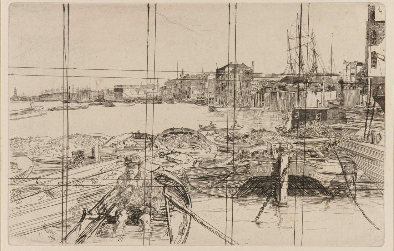 Havuz, 1859. by James Abbott McNeill Whistler