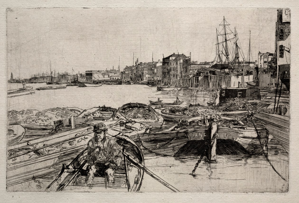 Havuz, 1859. by James Abbott McNeill Whistler