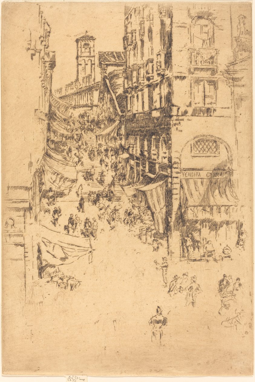 Rialto, 1880. by James Abbott McNeill Whistler