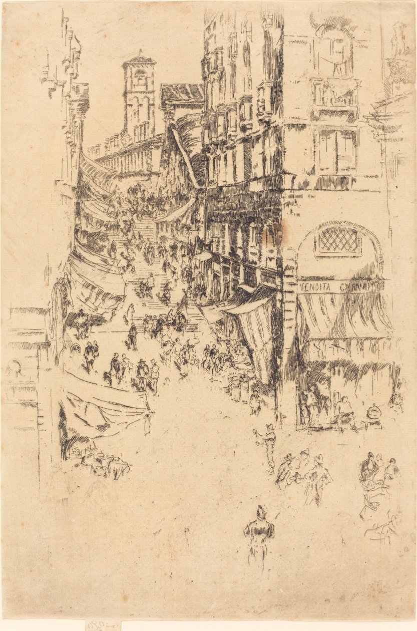 Rialto, 1880. by James Abbott McNeill Whistler