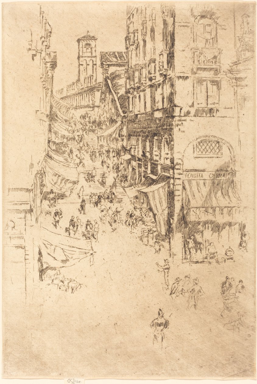 Rialto, 1880. by James Abbott McNeill Whistler
