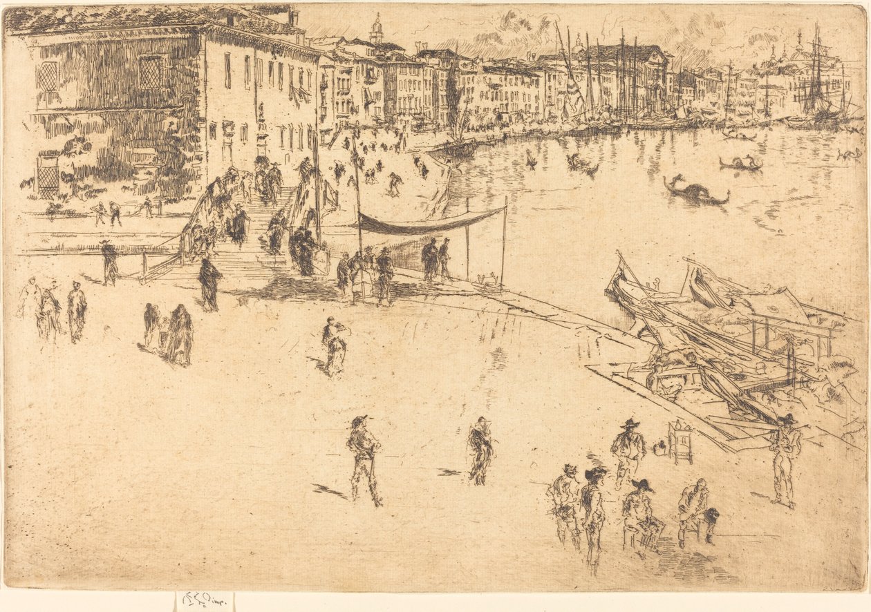 Riva, No.II, 1880. by James Abbott McNeill Whistler