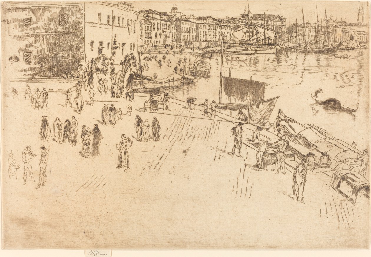 Riva, No.I, 18791880. by James Abbott McNeill Whistler