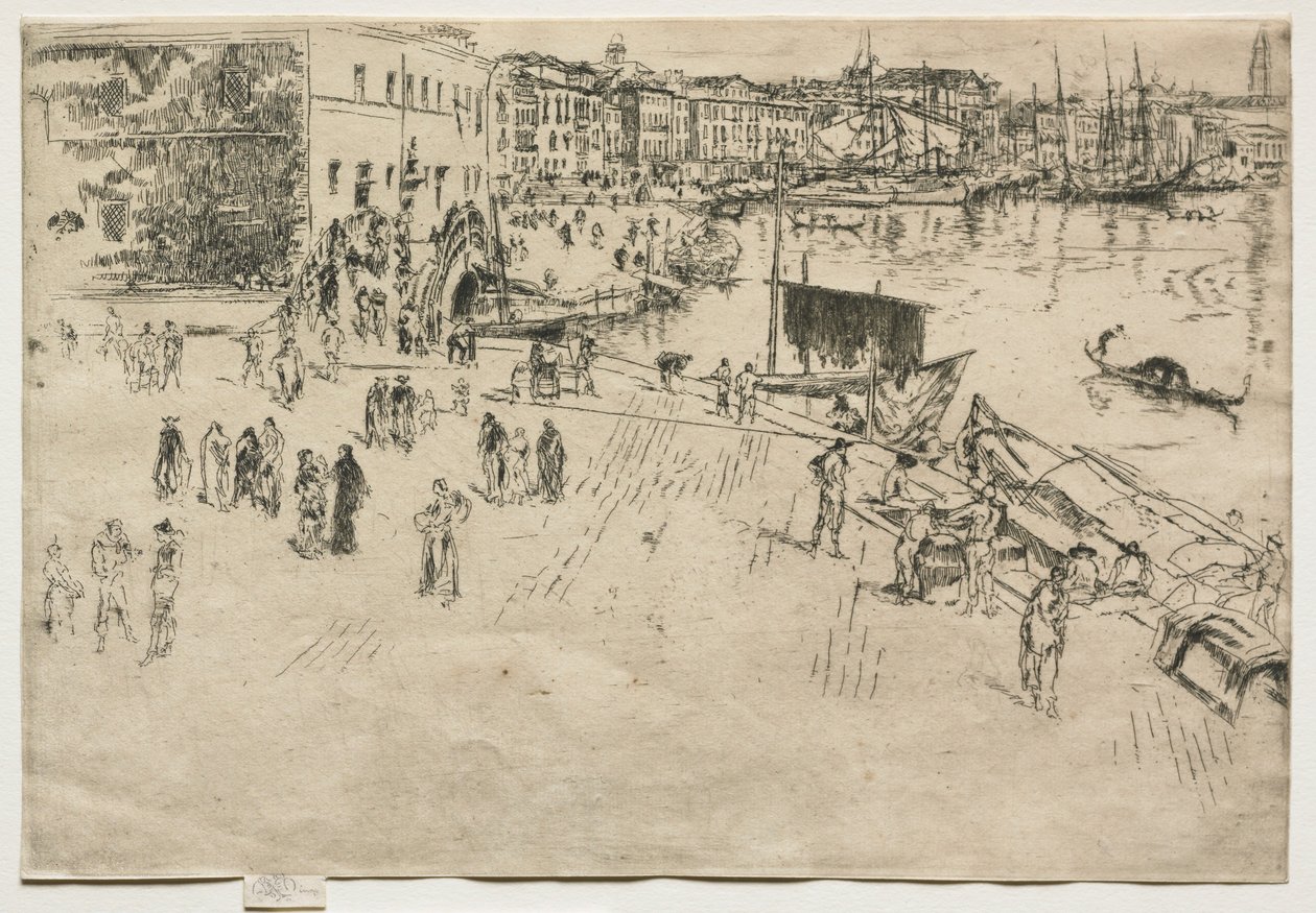 Riva, No. 1, 1880. by James Abbott McNeill Whistler