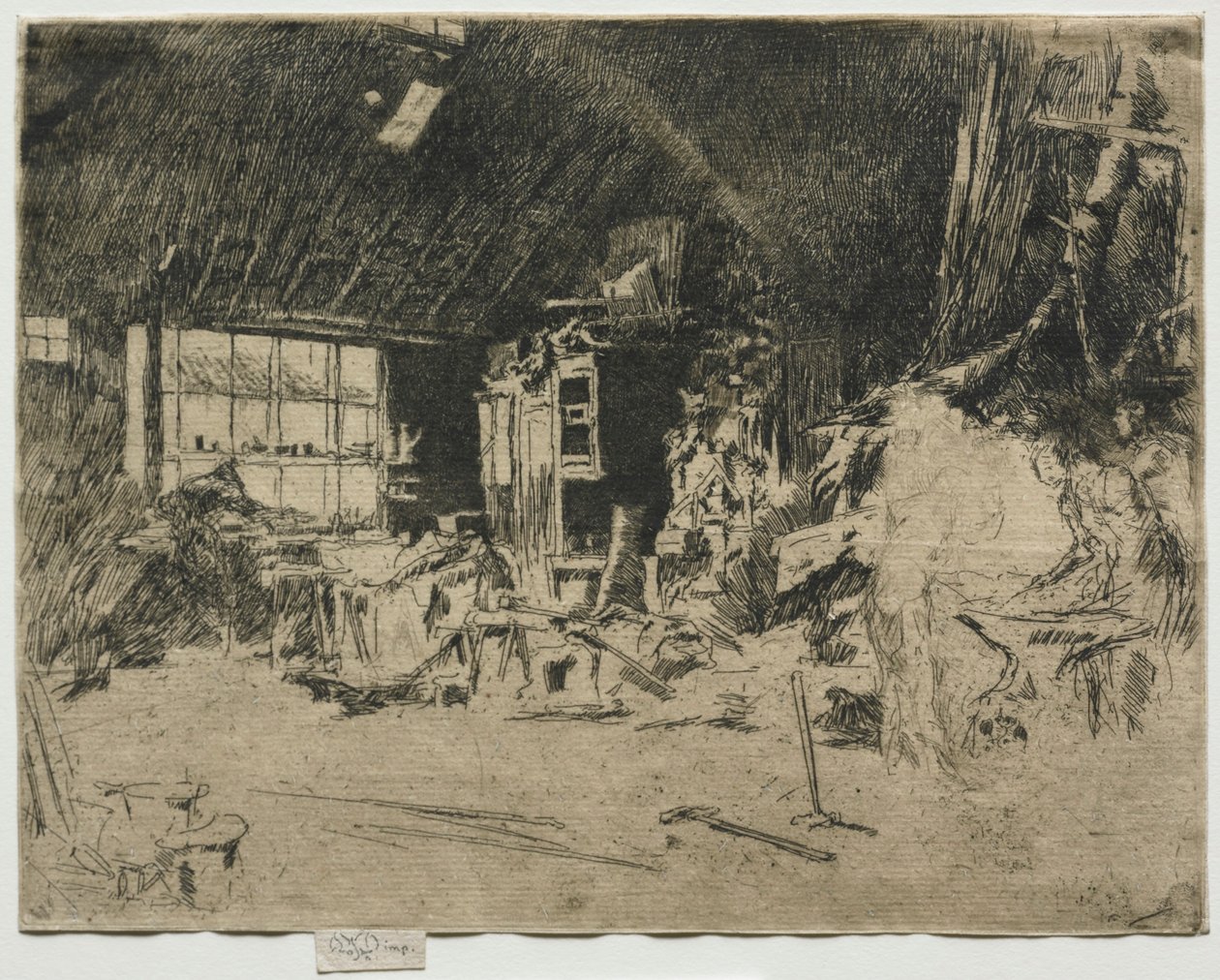 Smithy. by James Abbott McNeill Whistler