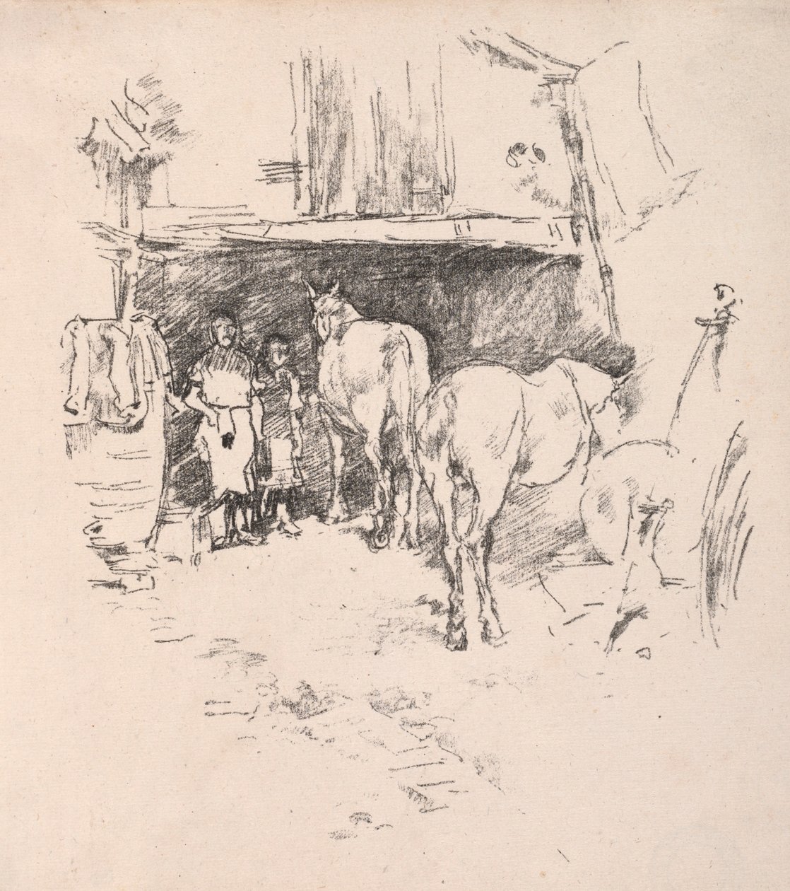 Merdivenler, Lüksemburg Bahçeleri. by James Abbott McNeill Whistler