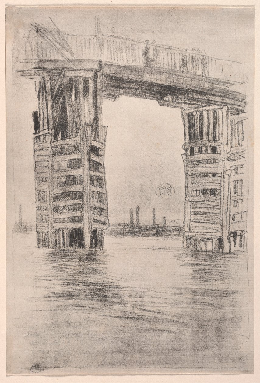 Uzun Köprü, 1878. by James Abbott McNeill Whistler