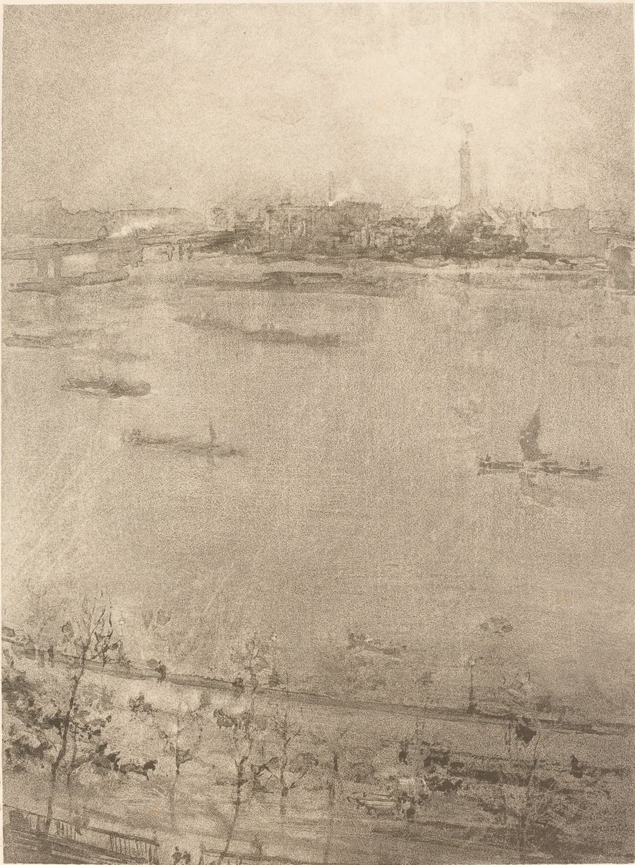 Thames, 1896. by James Abbott McNeill Whistler