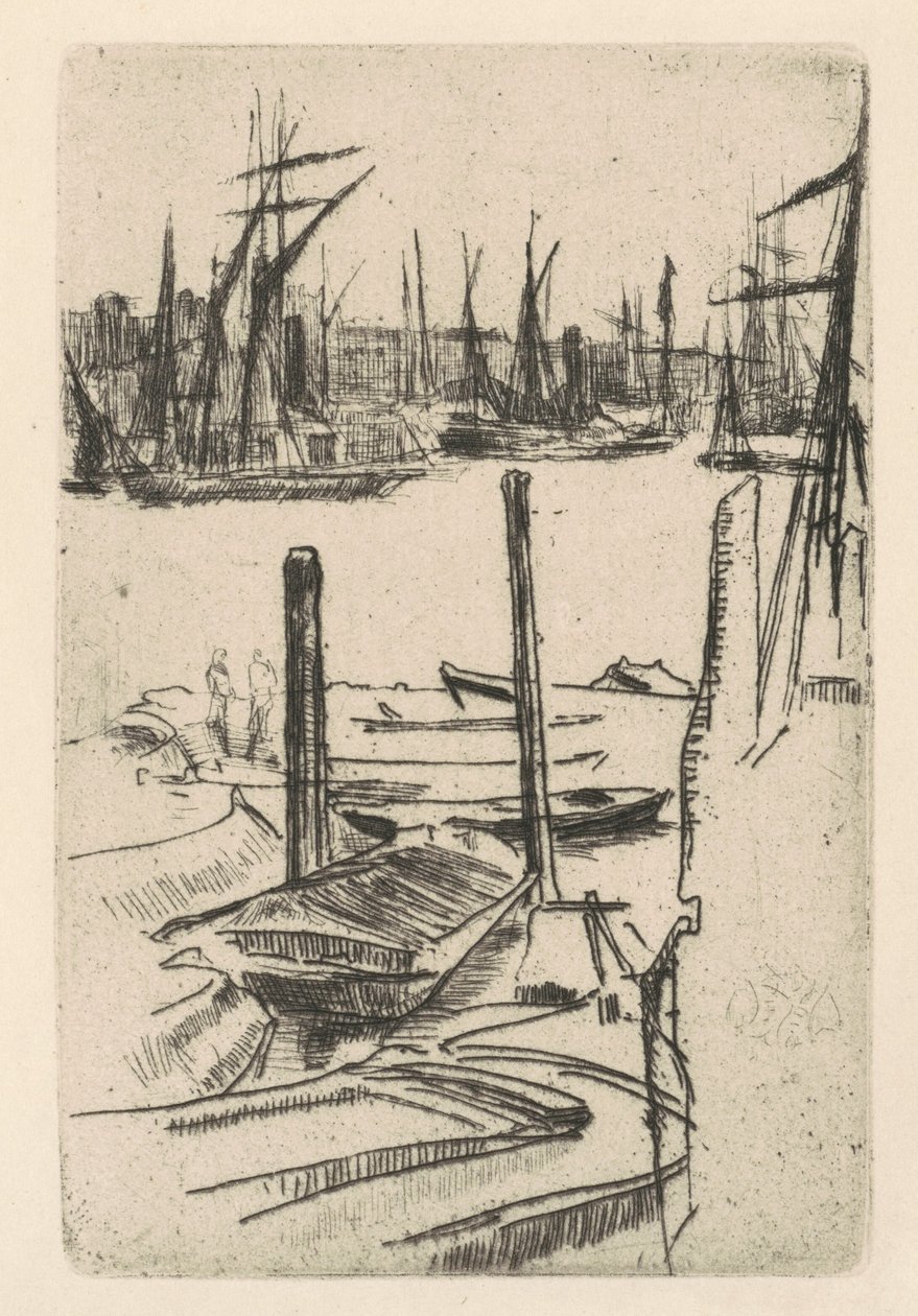 Küçük Havuz, 18761878. by James Abbott McNeill Whistler
