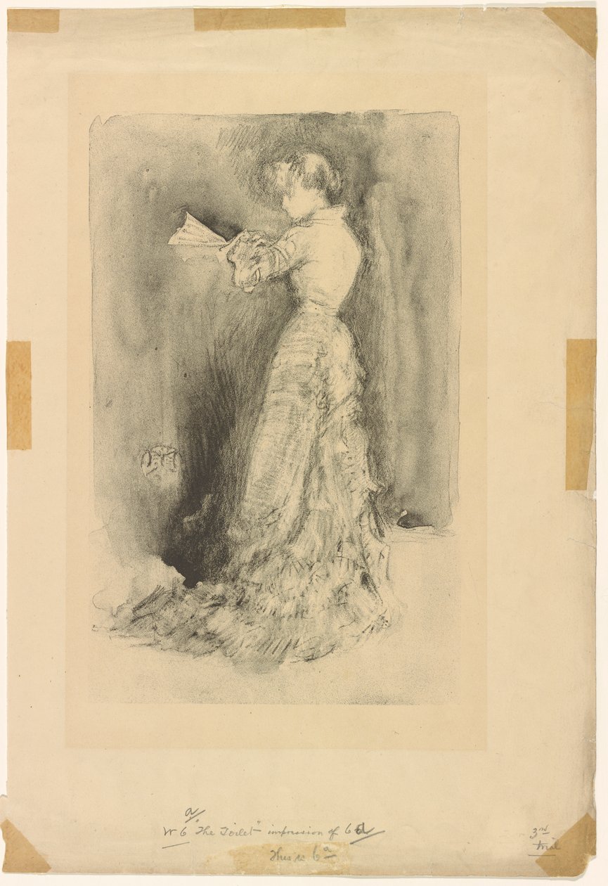 Tuvalet, 1878. by James Abbott McNeill Whistler