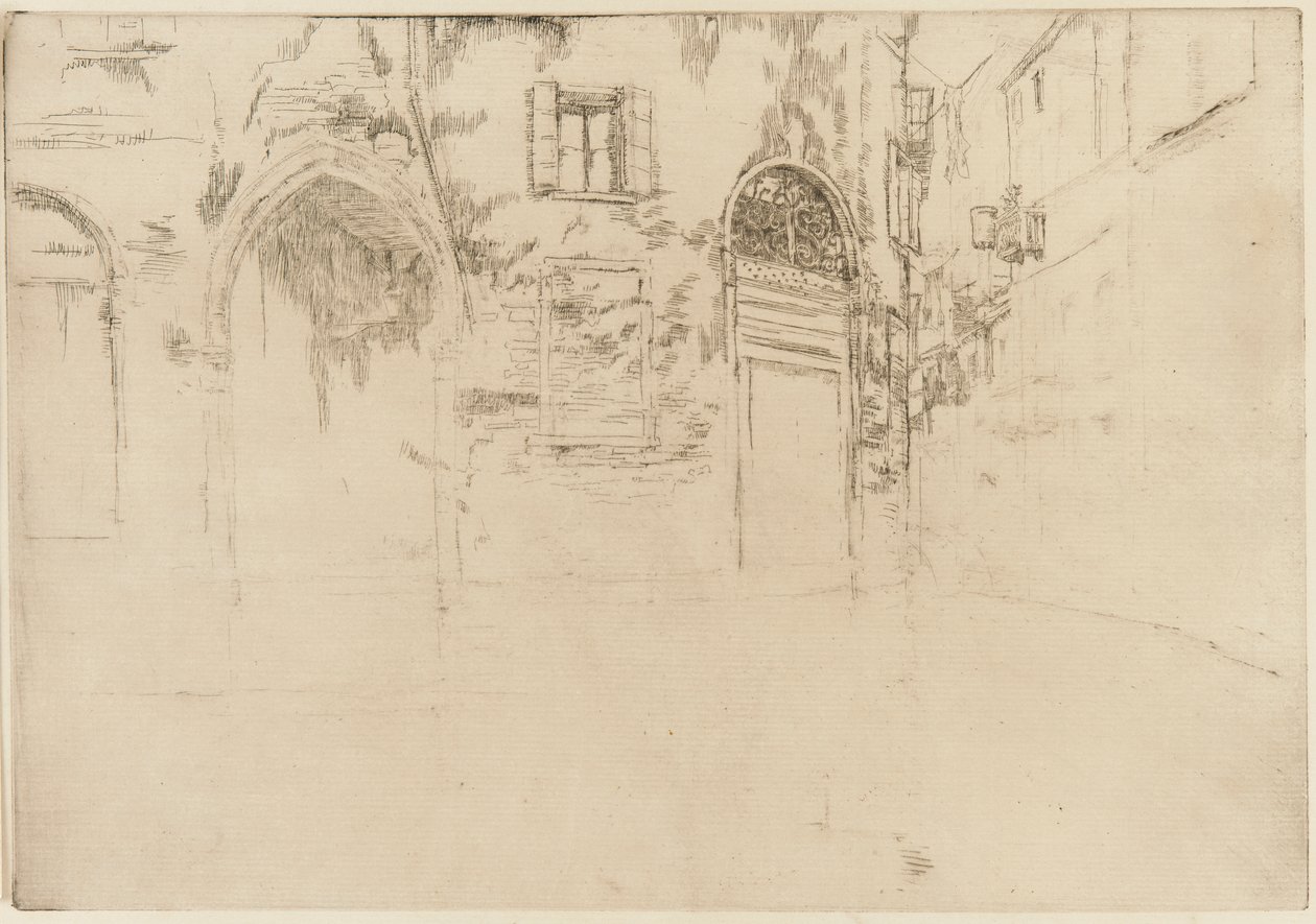 İki Kapı, 1879-1880. by James Abbott McNeill Whistler