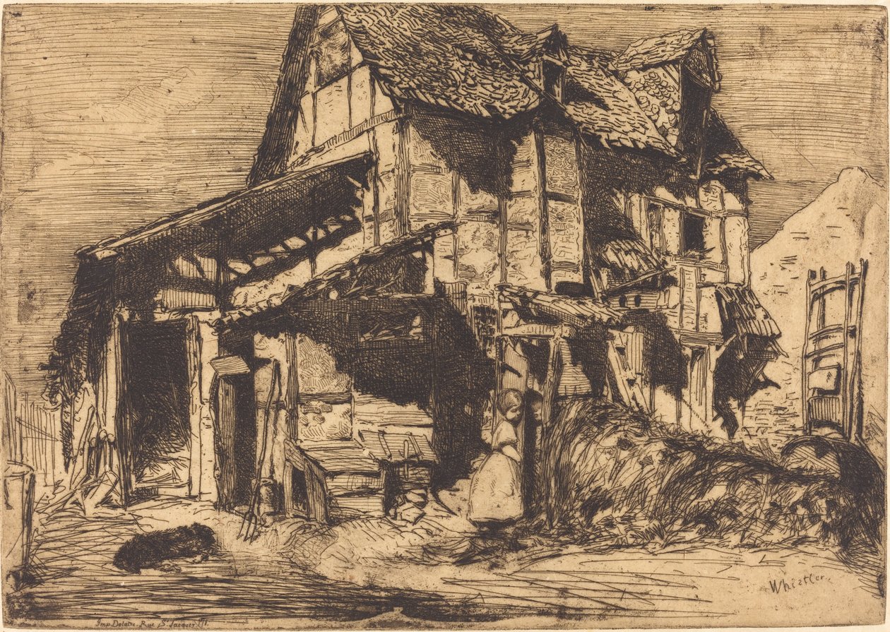 Güvensiz Apartman, 1858. by James Abbott McNeill Whistler