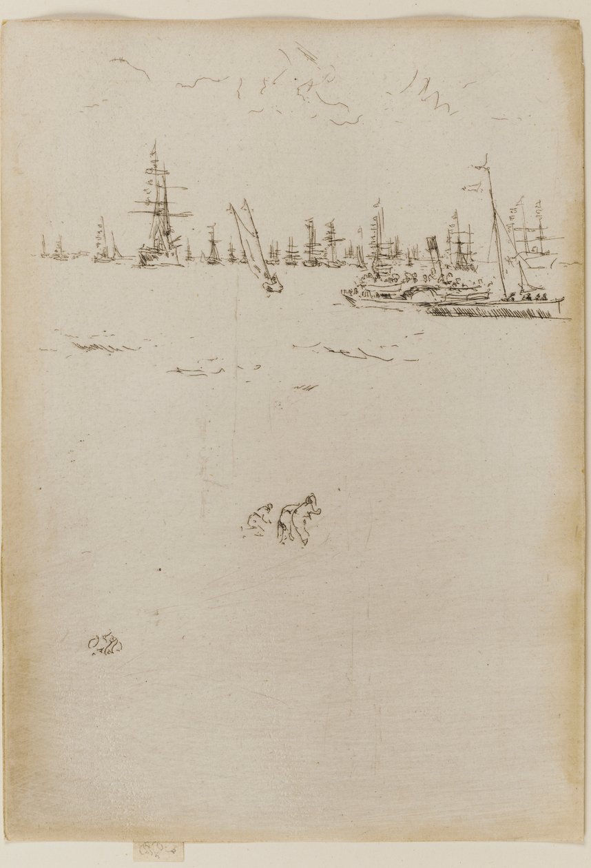 Ziyaretçi Teknesi, 1887. by James Abbott McNeill Whistler