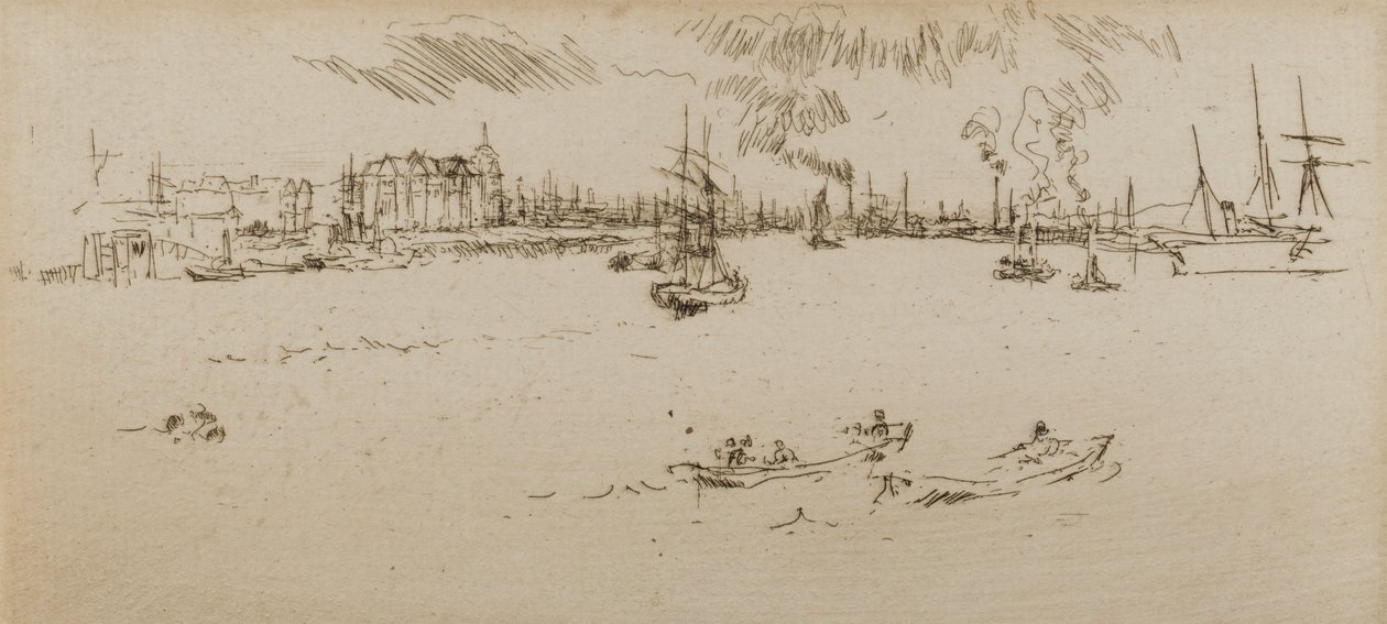 Tilbury, 1887. by James Abbott McNeill Whistler