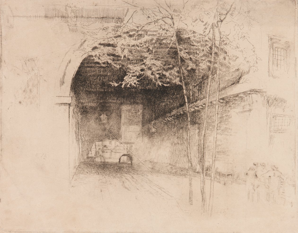 Feribot, 1879-1880. by James Abbott McNeill Whistler