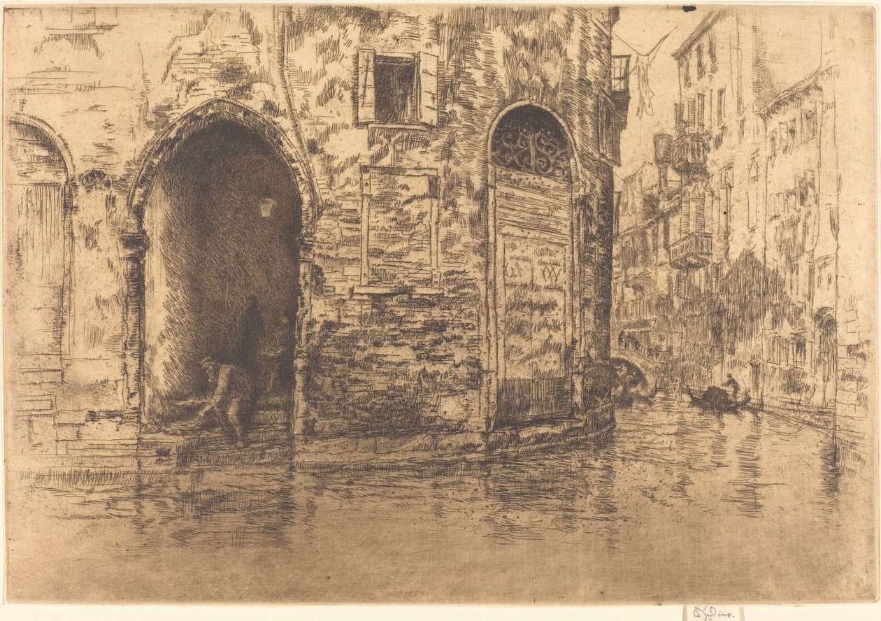 İki Kapı, 1880. by James Abbott McNeill Whistler