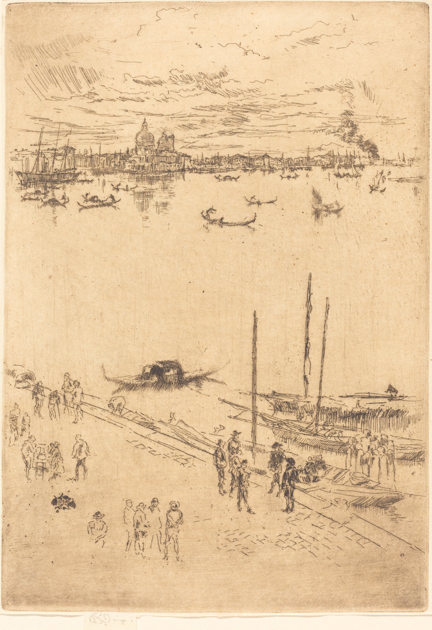 Dikey Venedik, 1879-1880. by James Abbott McNeill Whistler