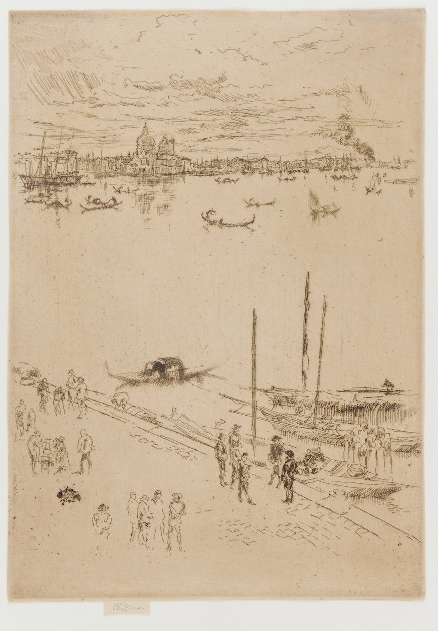 Dikey Venedik, 1879-1880. by James Abbott McNeill Whistler