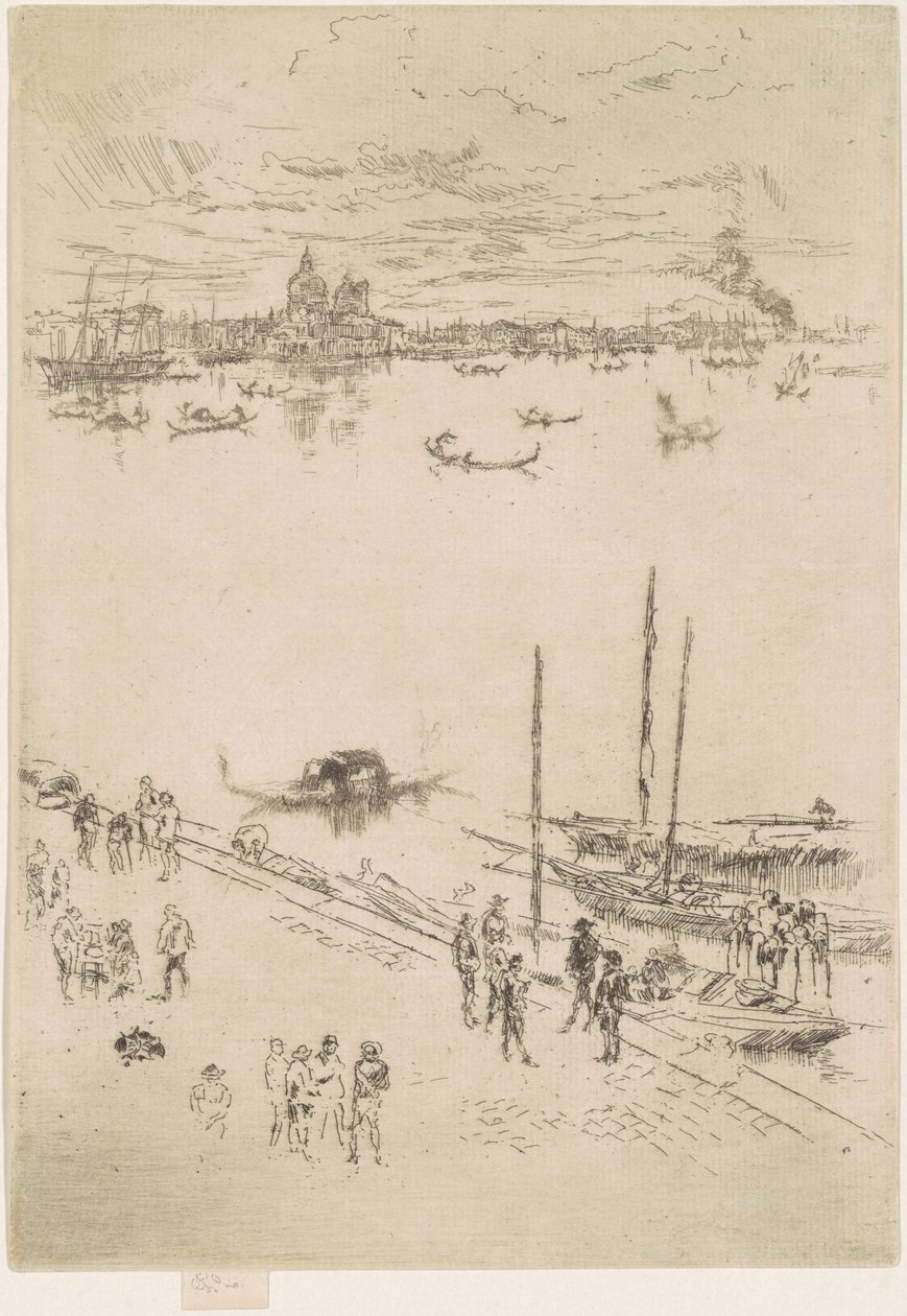 Dikey Venedik, 1879-1880. by James Abbott McNeill Whistler