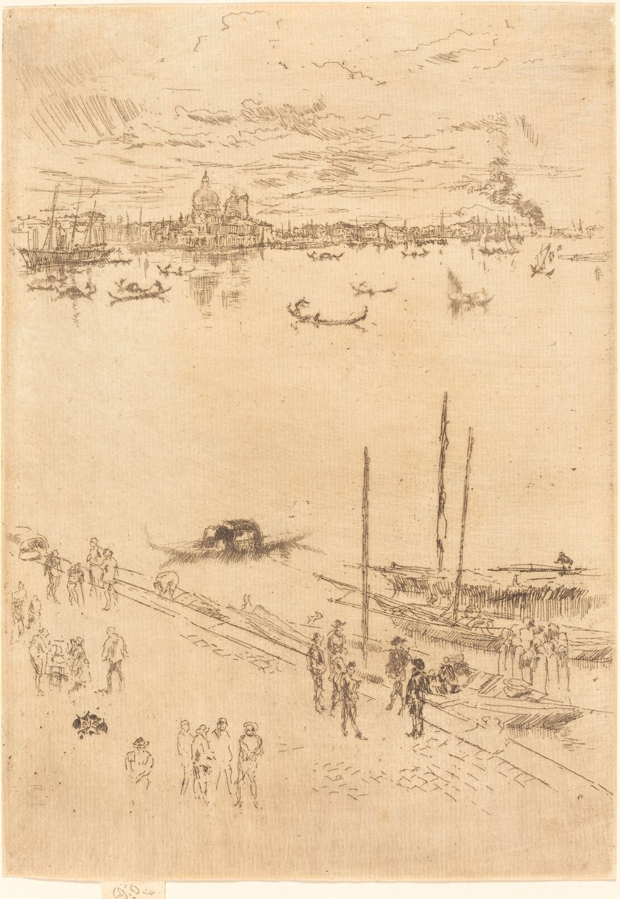 Dikey Venedik, 1879-1880. by James Abbott McNeill Whistler