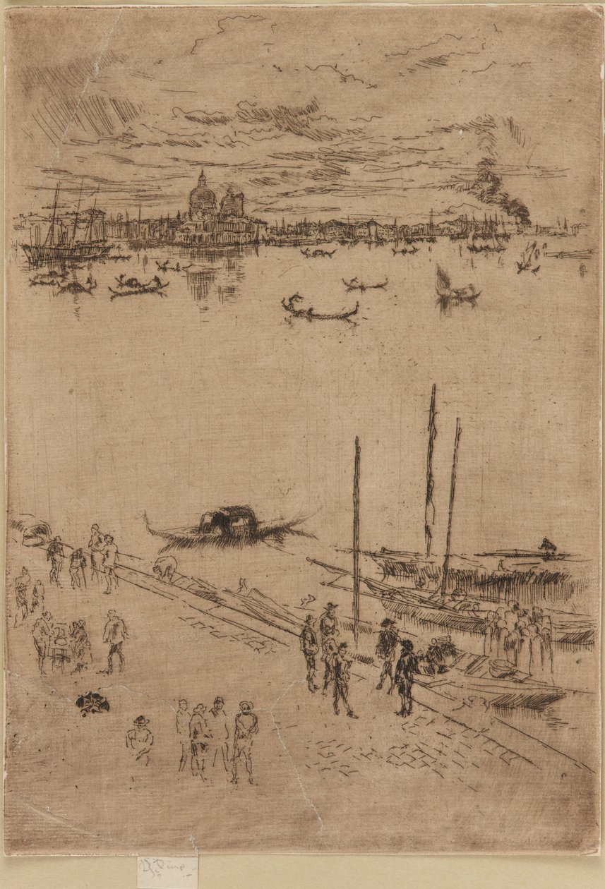Dikey Venedik, 1879-1880. by James Abbott McNeill Whistler