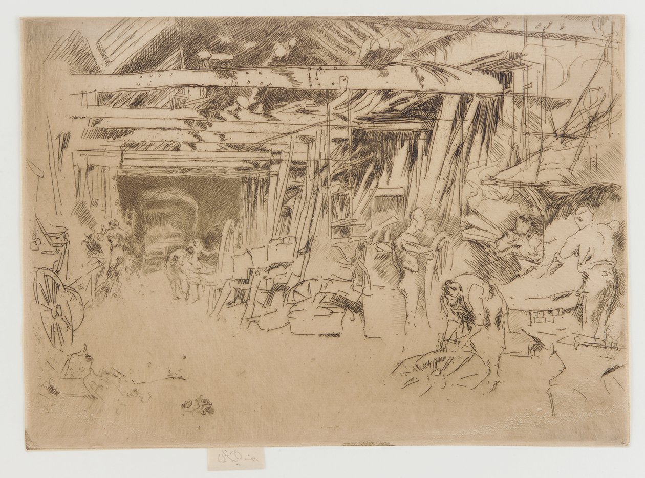 Tekerlekçi, 1879-1880. by James Abbott McNeill Whistler