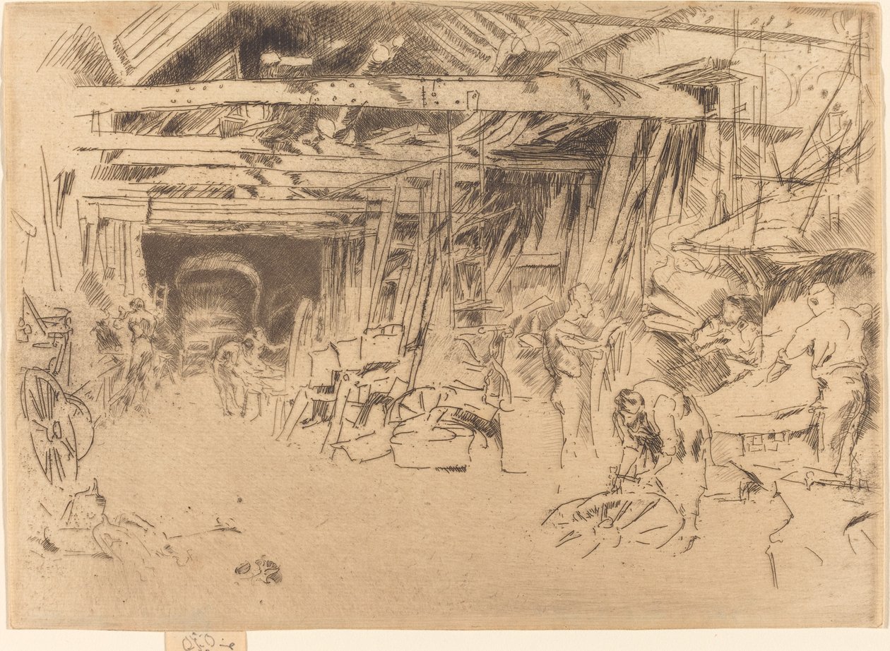 Tekerlekçi, 18791880. by James Abbott McNeill Whistler