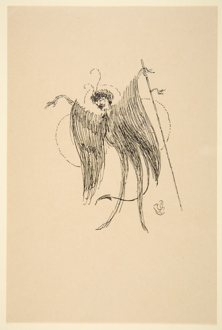 Kelebek rolünde Whistler, 19.-20. yüzyıl. by James Abbott McNeill Whistler