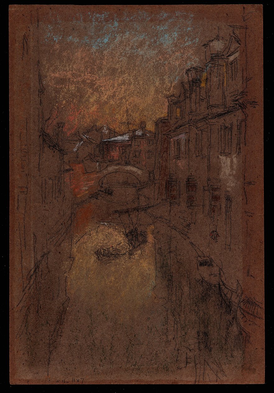 Kış Akşamı, 1879-1880. by James Abbott McNeill Whistler
