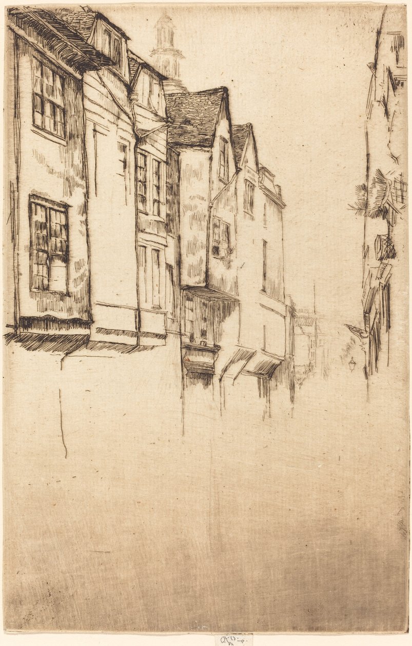 Wych Caddesi, 1877. by James Abbott McNeill Whistler