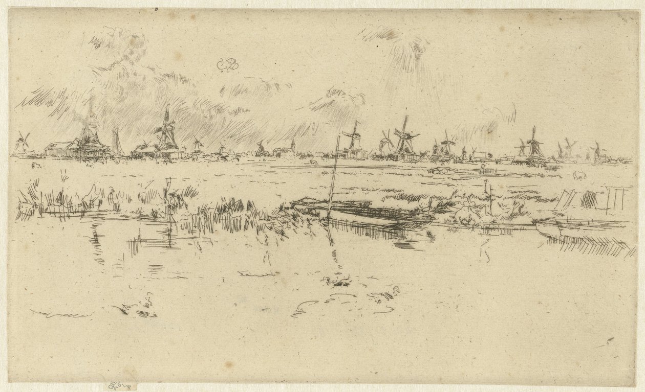 Zaandam by James Abbott McNeill Whistler
