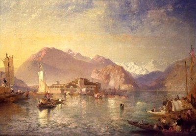 Maggiore Gölü üzerinde Isola Bella by James Baker Pyne