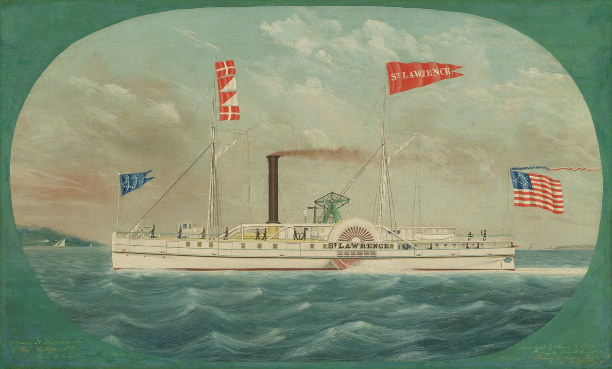 Vapur St. Lawrence, 1850. by James Bard