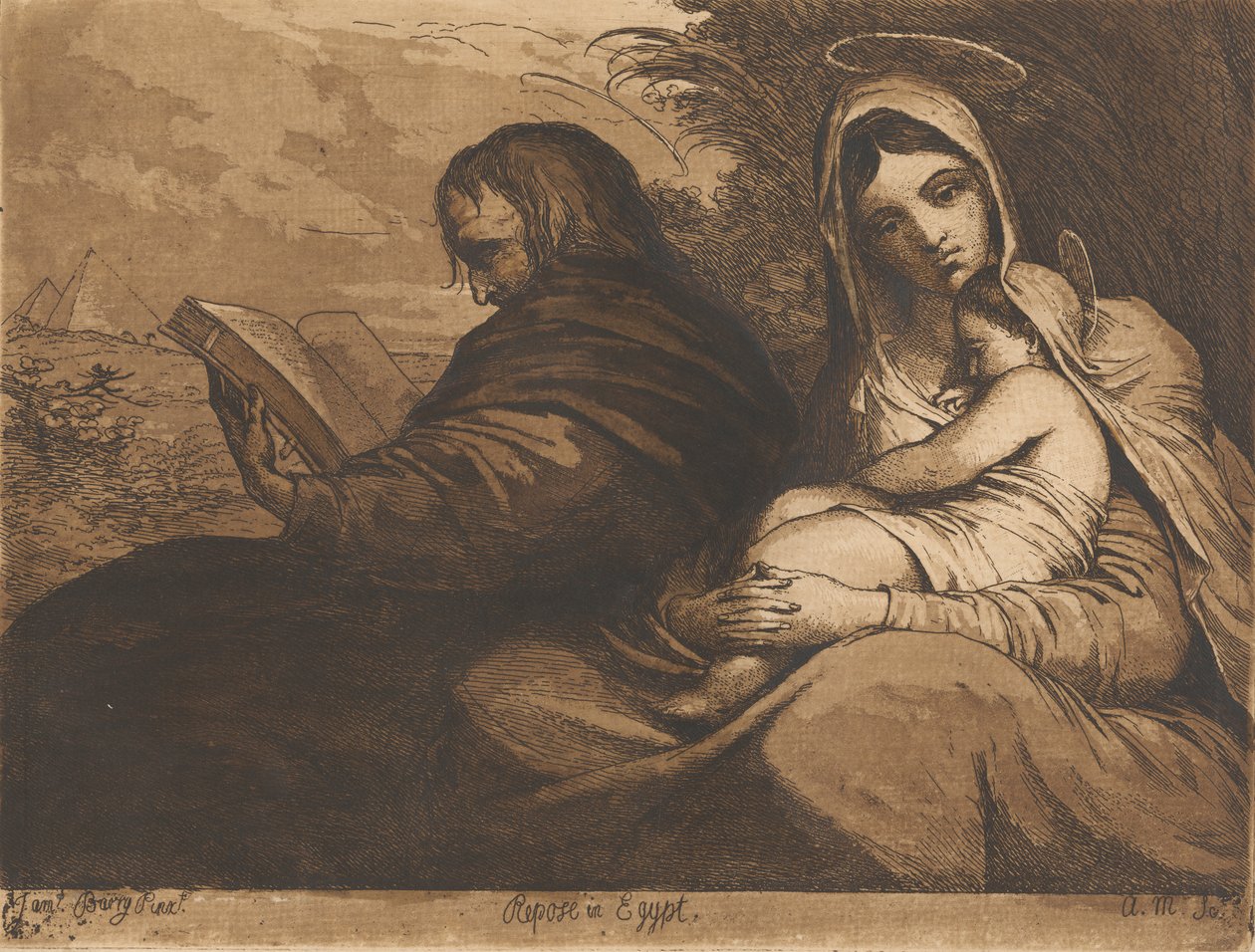 Mısır'da dinlenmek by James Barry