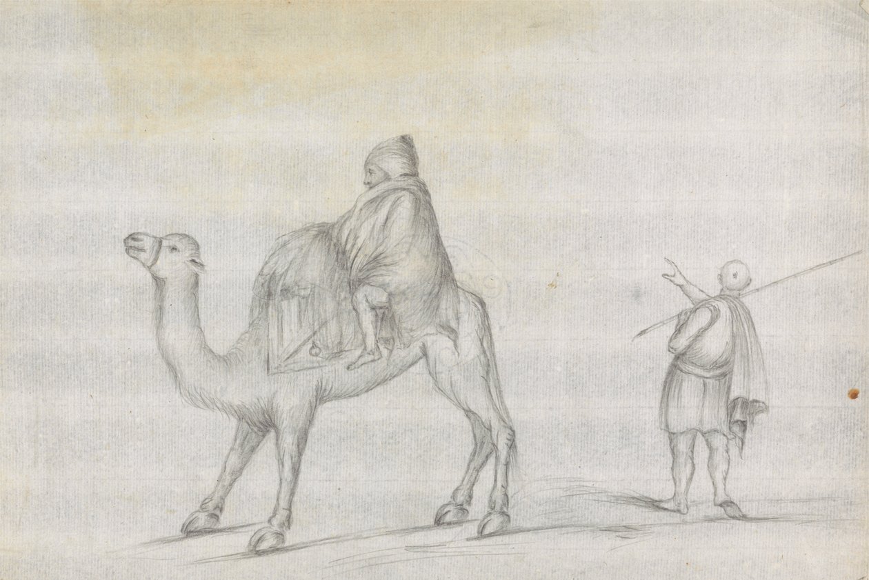 Gezgin ve Devenin Üzerindeki Adam by James Bruce