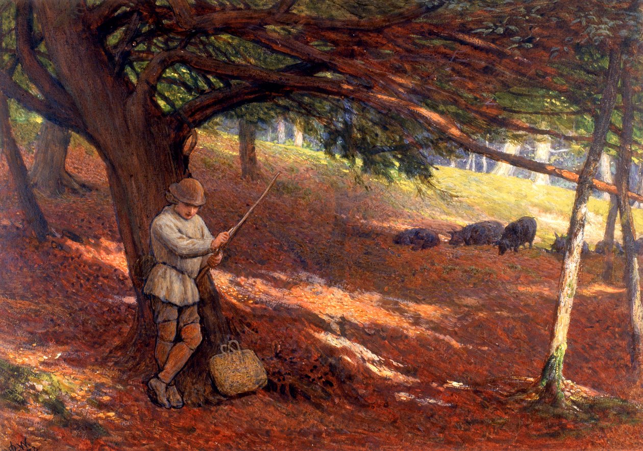 domuz çobanı by James Dawson Watson