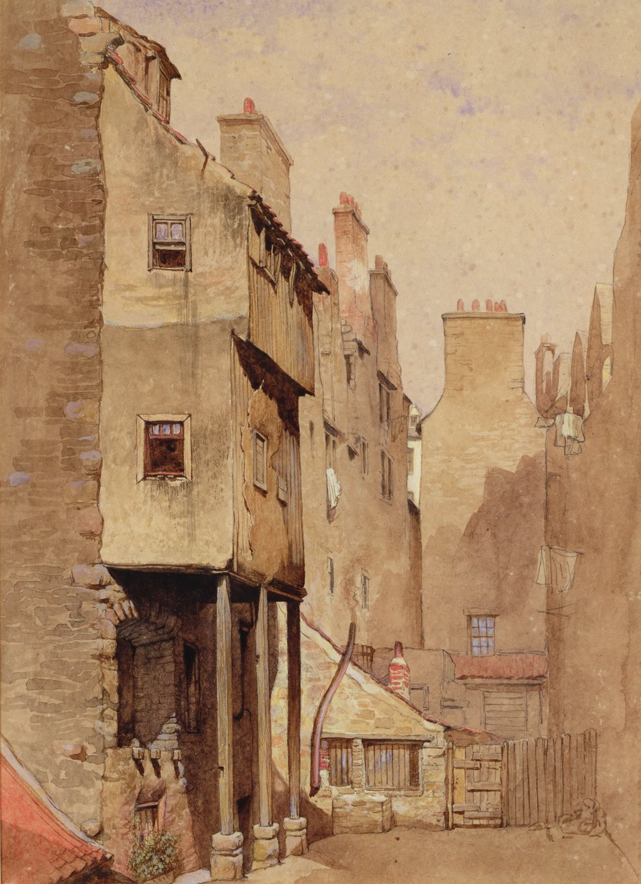 Whiskey Row, Edinburgh (wc) by James Drummond